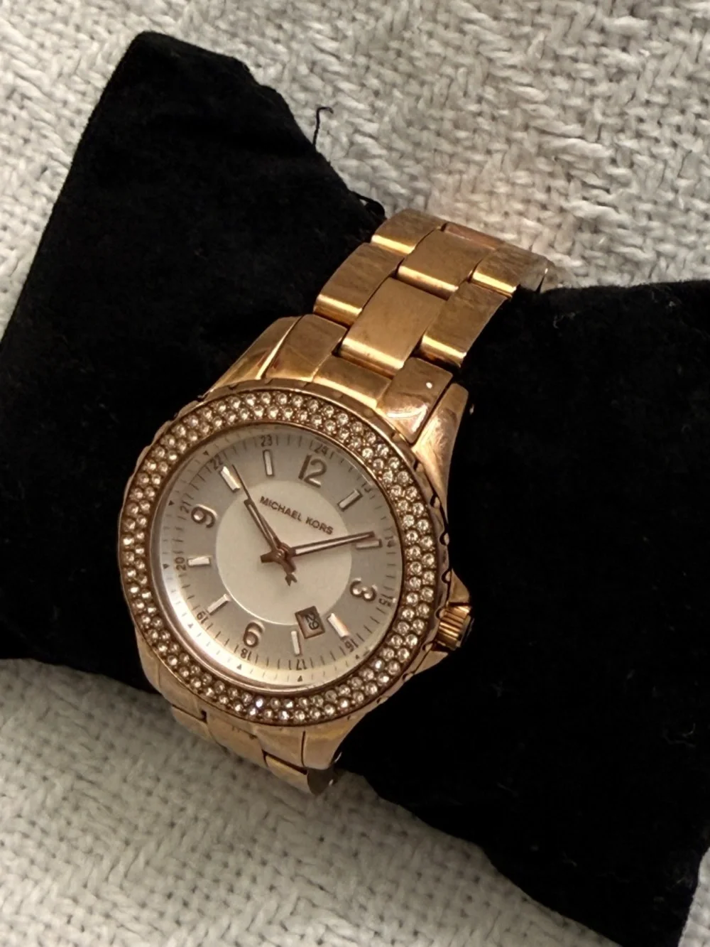 Michael Kors Rose Gold Link Metal Wrist Watch #4